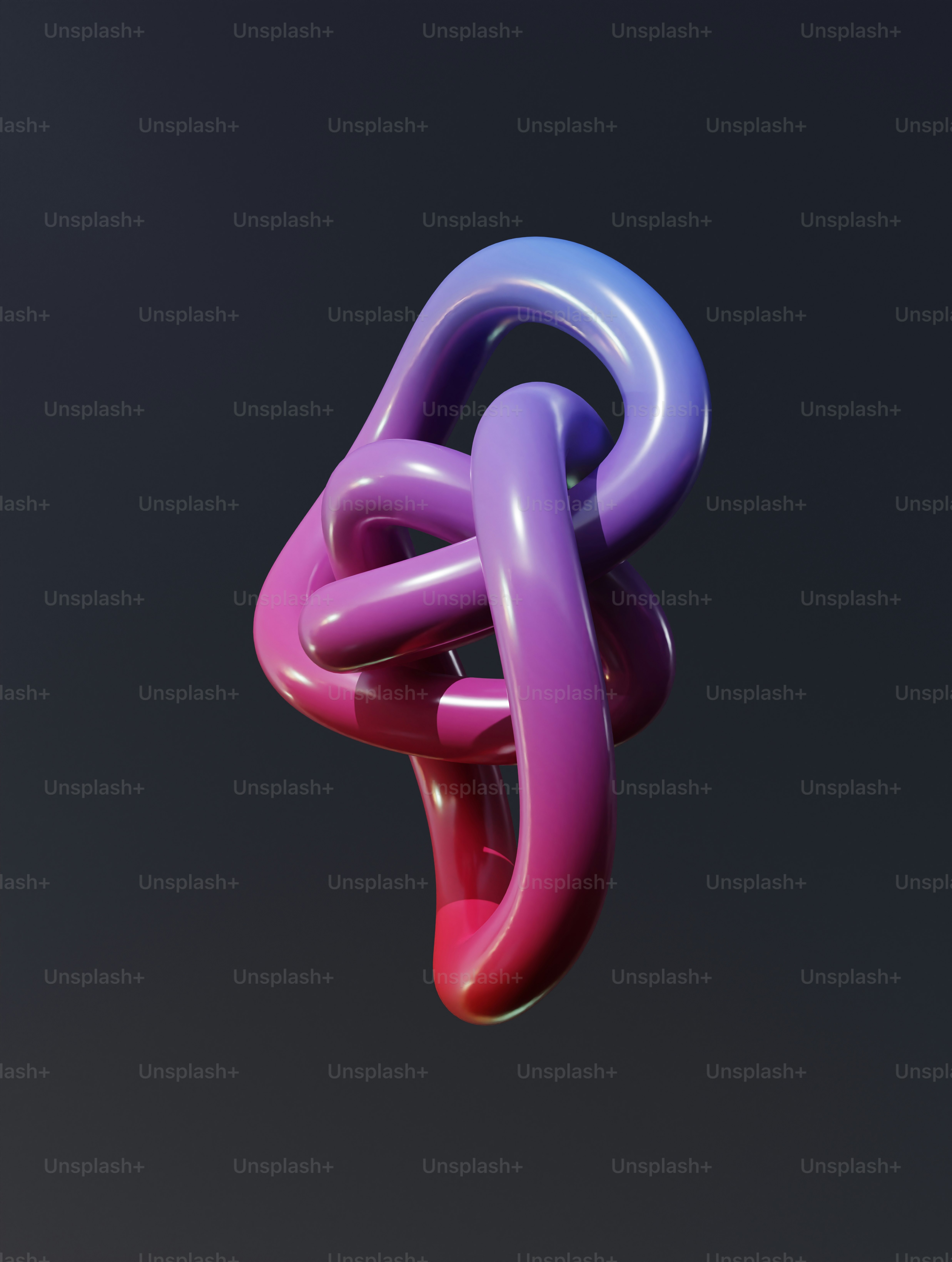 Un objet violet et rose flottant dans l’air