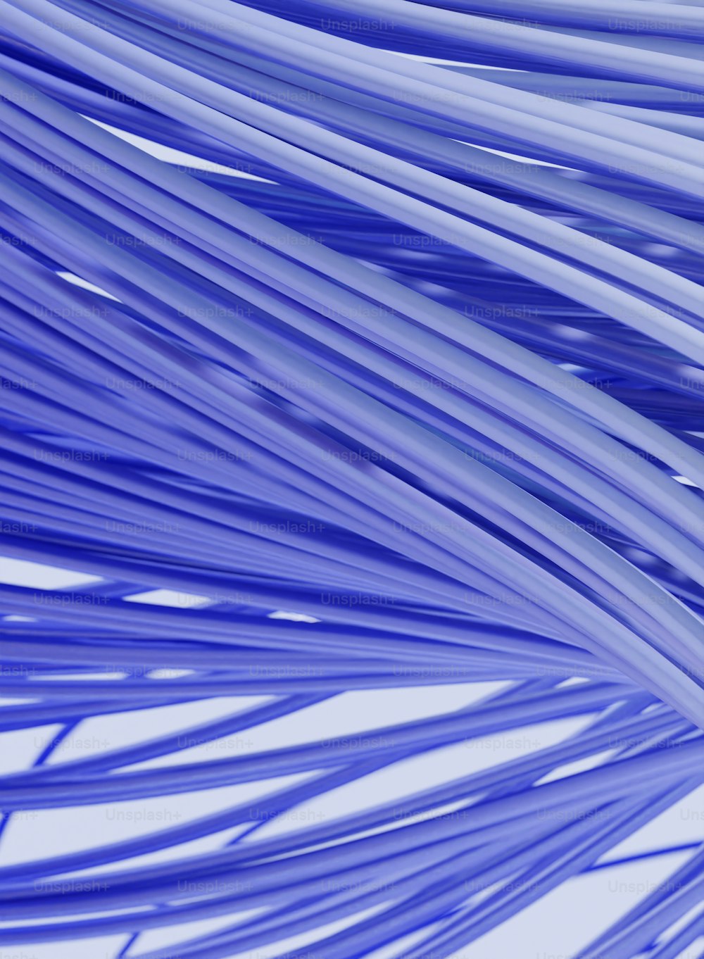a close up of a bunch of blue wires