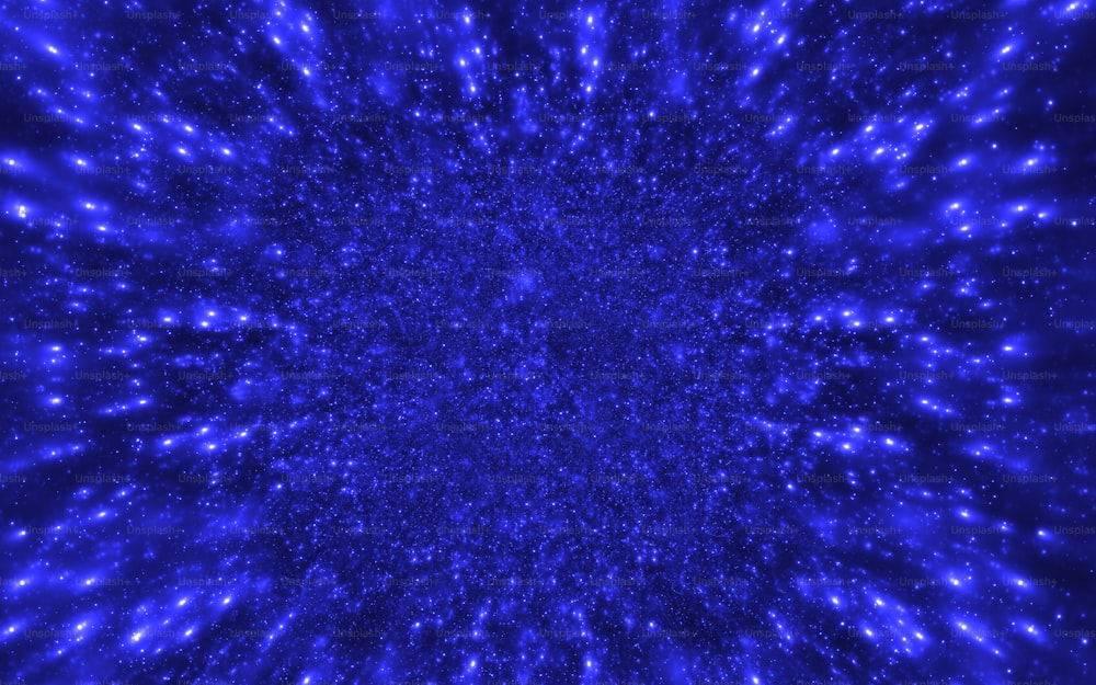 ein blauer Hintergrund mit Sternen in der Mitte