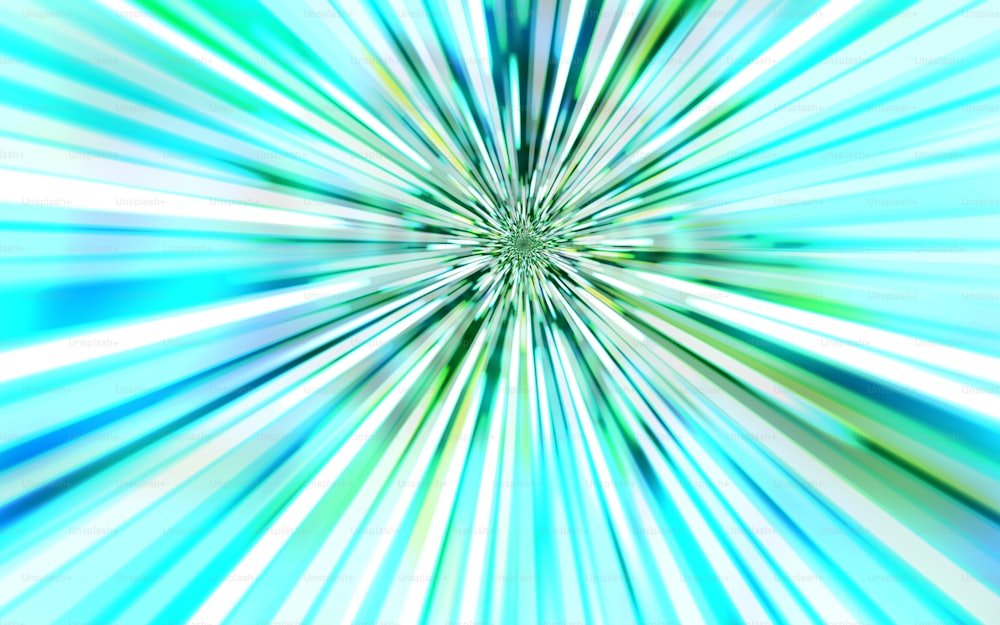Un fondo abstracto azul y verde con un centro blanco