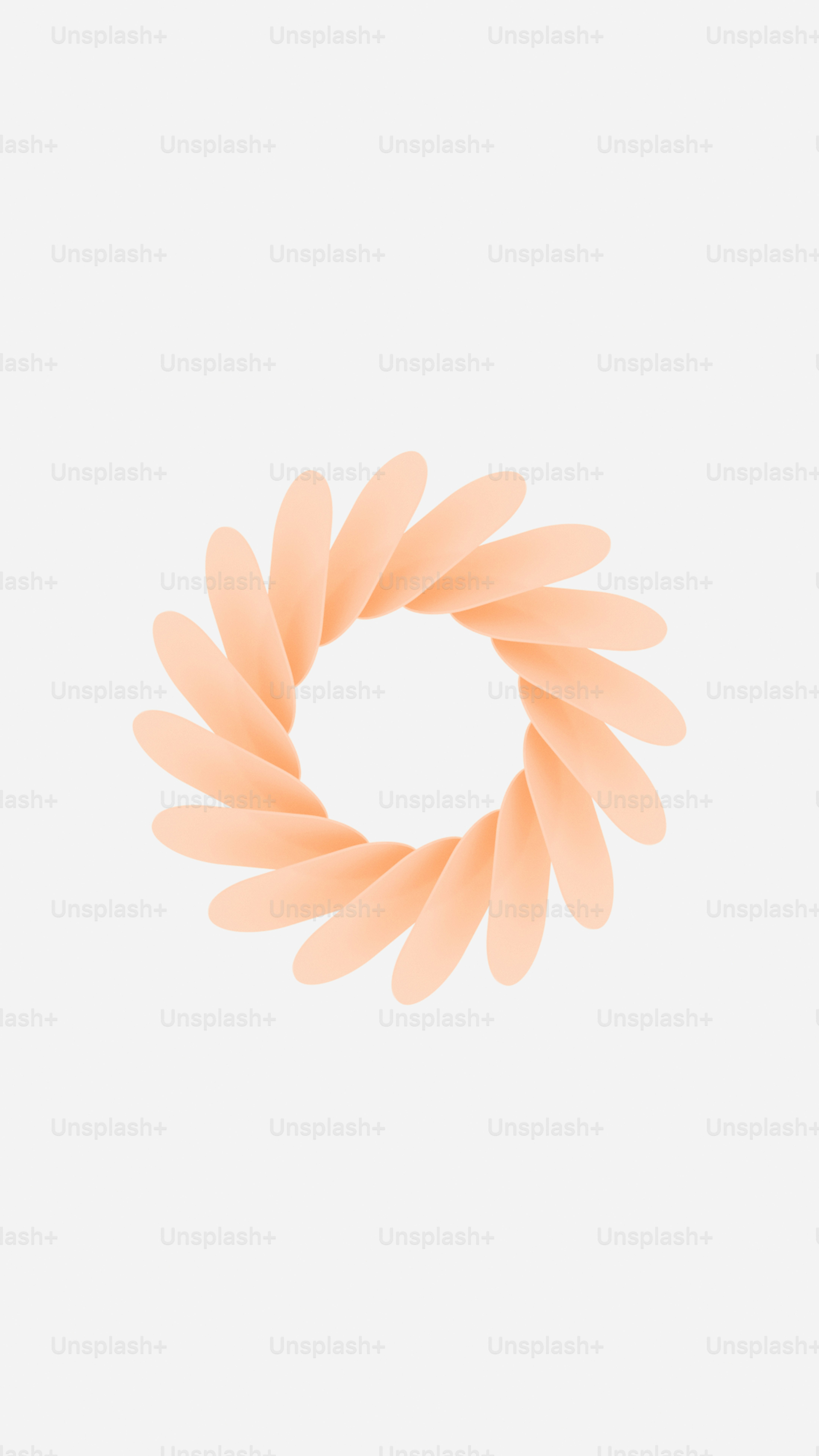 a spiral of white paper on a white background