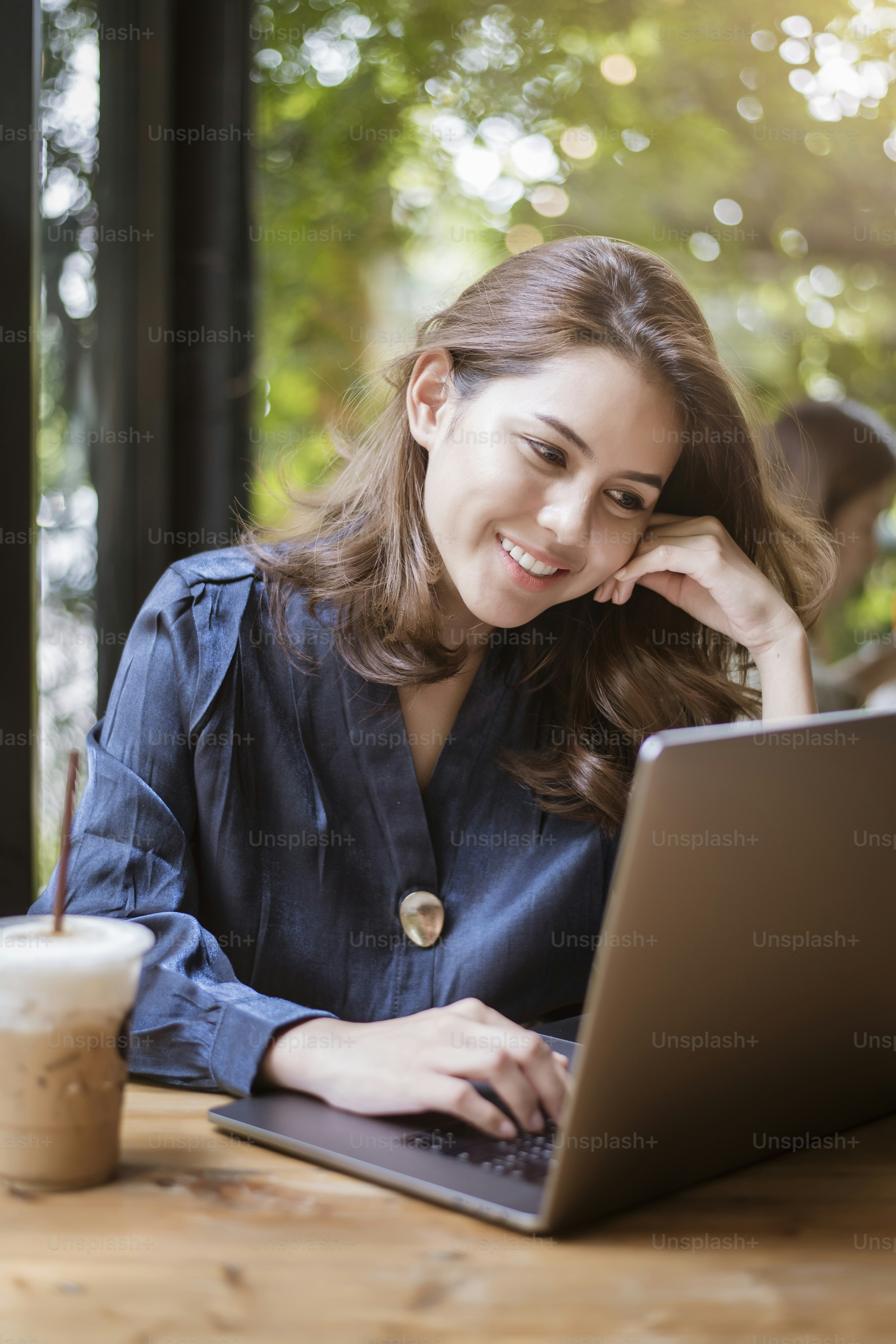 Smart business woman is working with computer photo – Business Image on ...