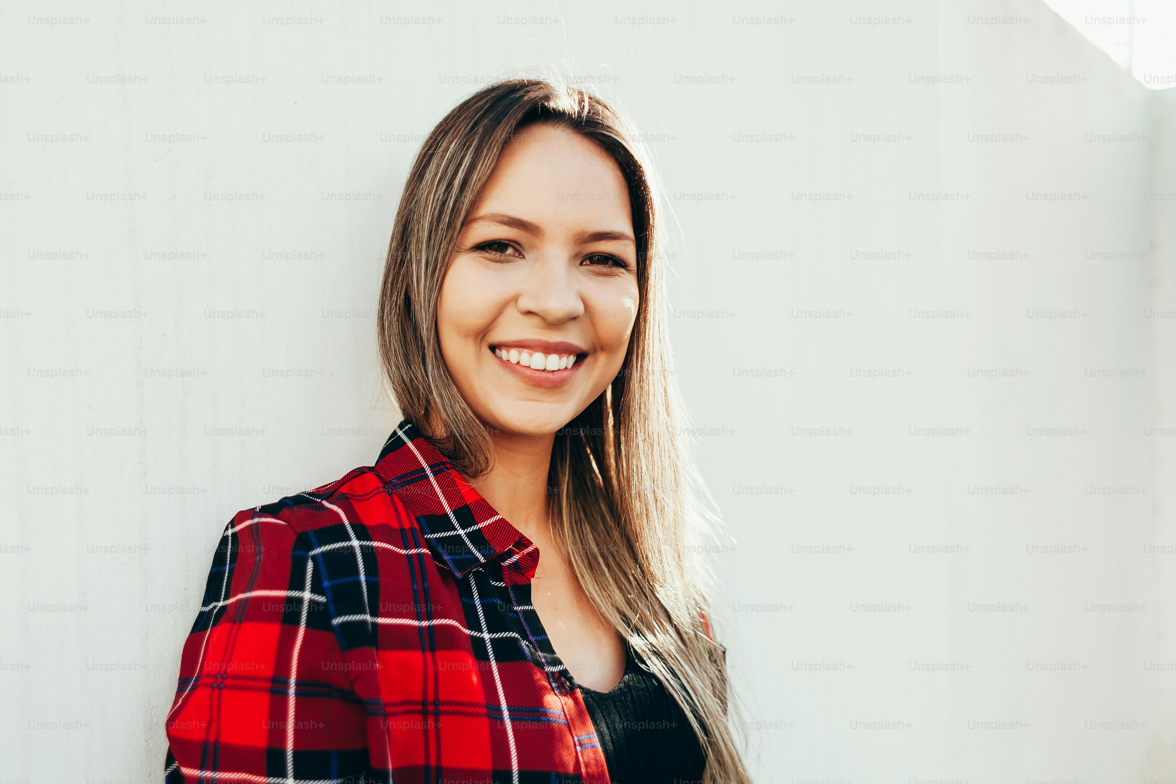 Portrait of beautiful young woman in the city photo – City Image on ...