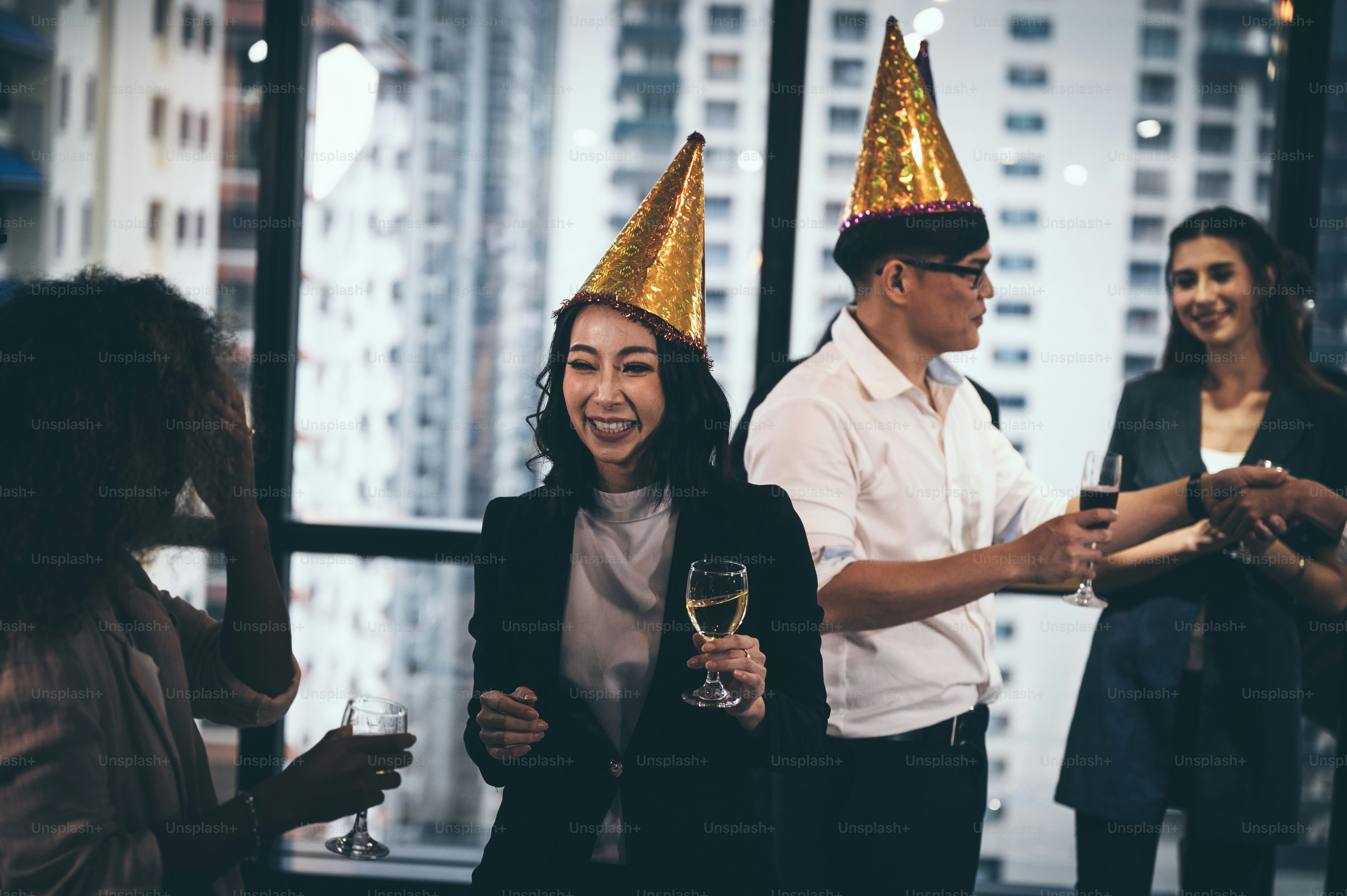 Conceito de Sucesso da Festa de Festa de Pessoas de Negócios