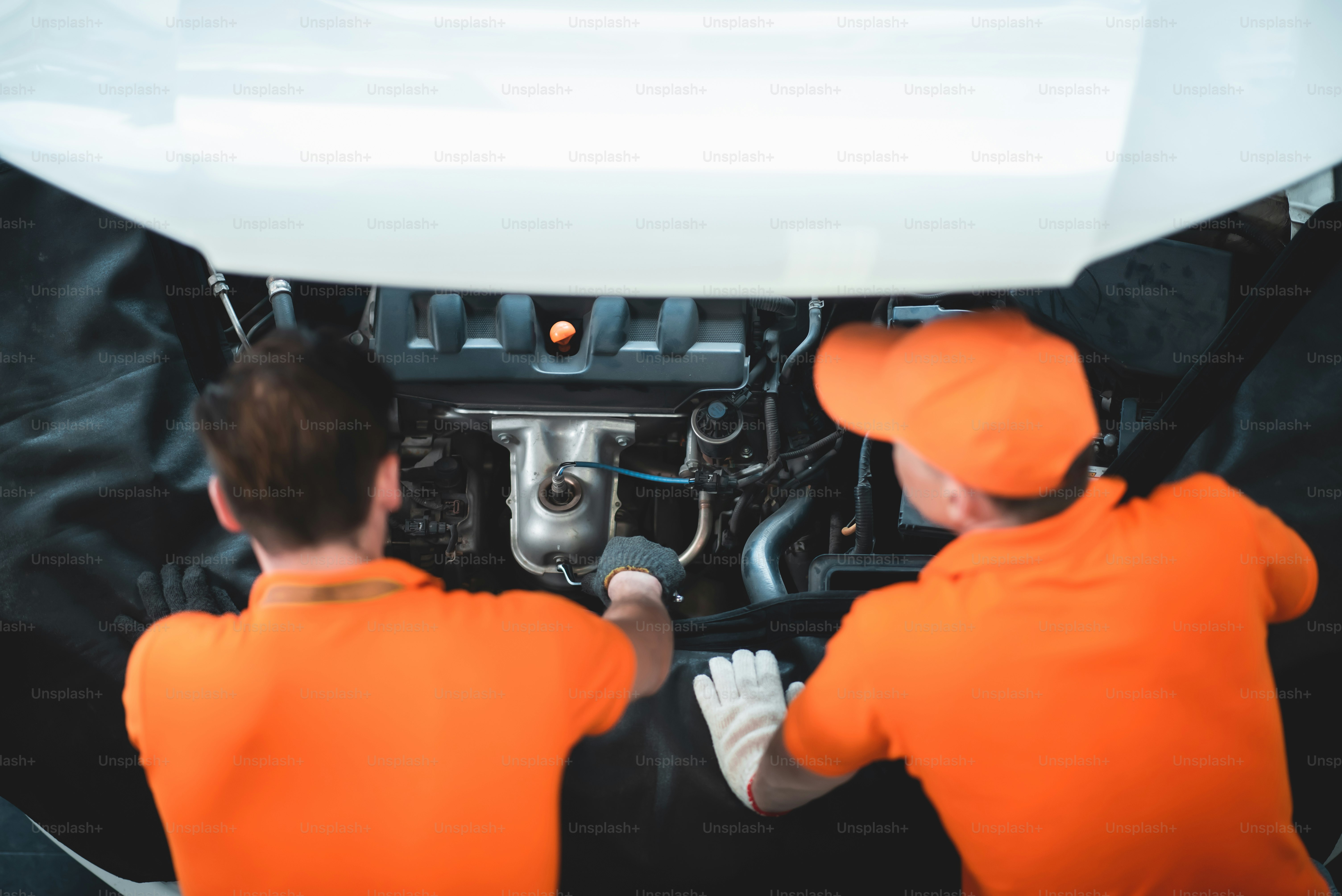 Mechanic car service garage center, repairman worker person working for ...