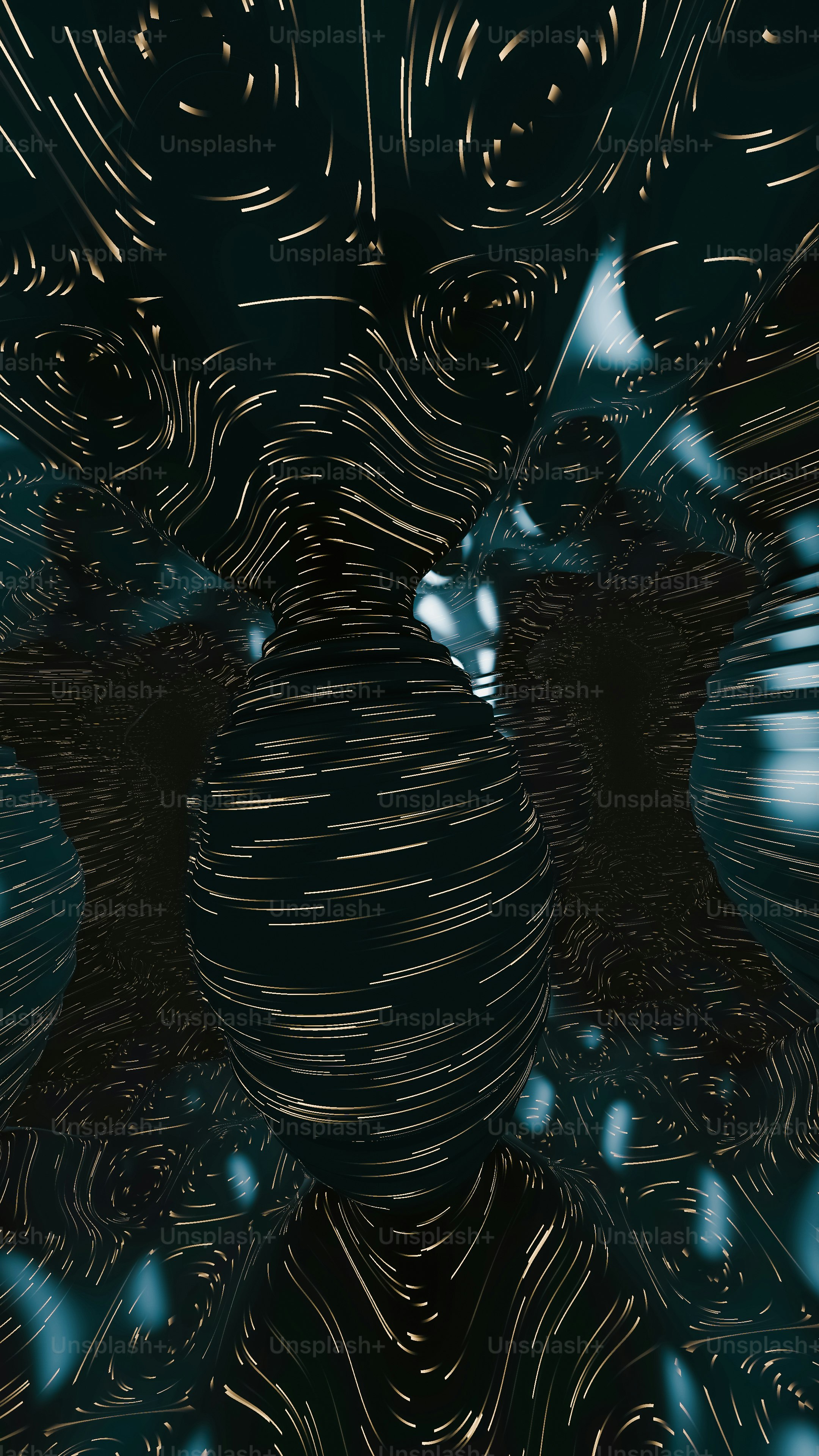 Una foto en blanco y negro de dos jarrones