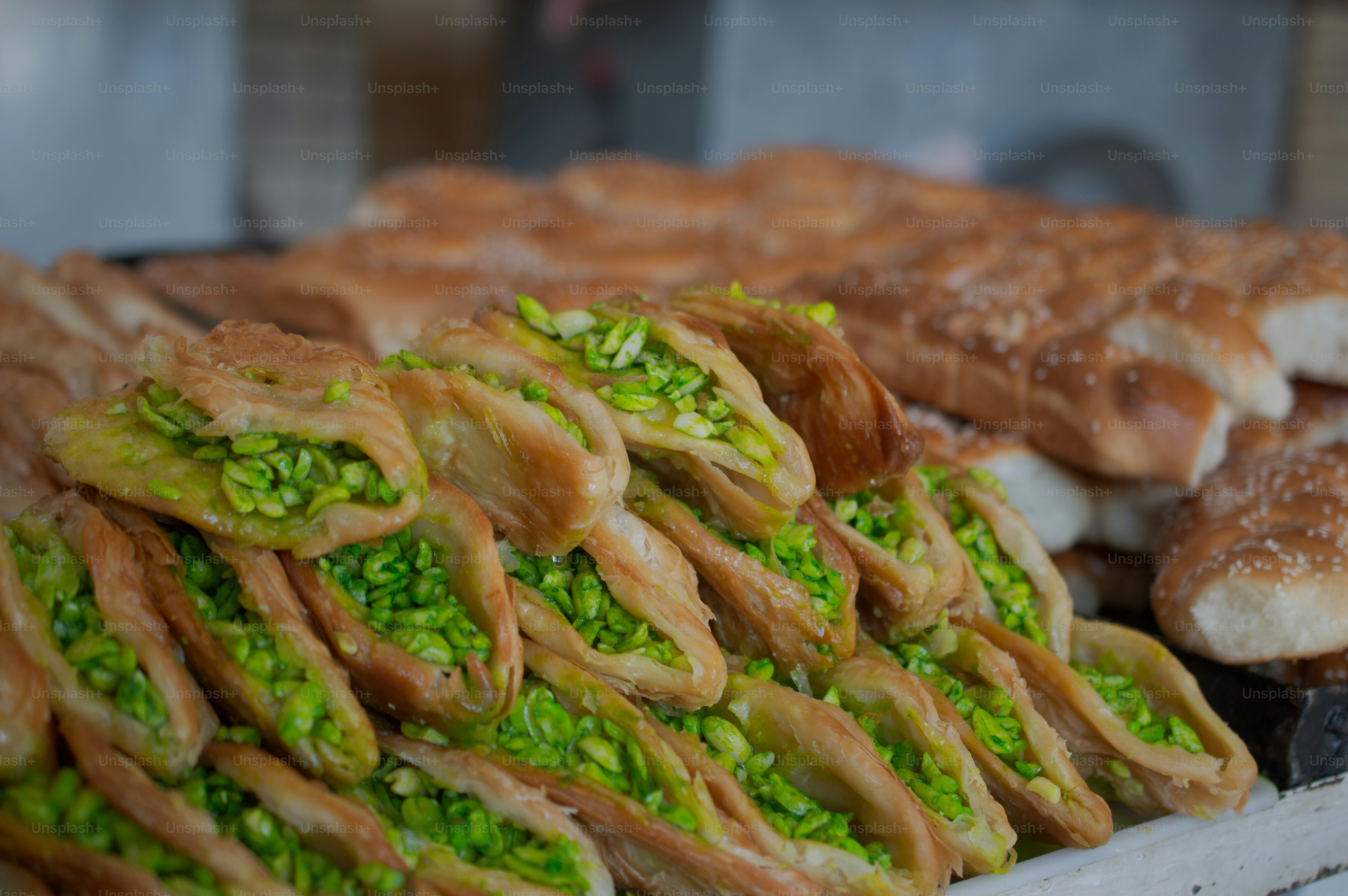 a bunch of food that is sitting on a table