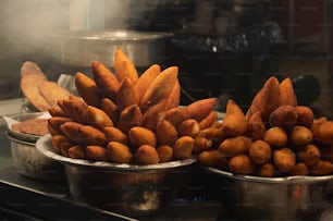 a bunch of food that is on a table