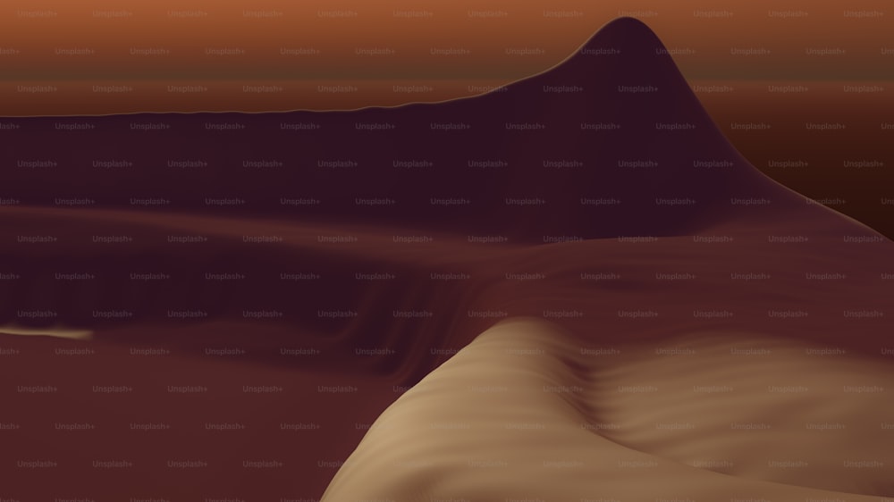 砂漠の風景のコンピュータ生成画像