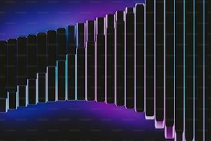 ein schwarz-violetter Hintergrund mit vertikalen Linien