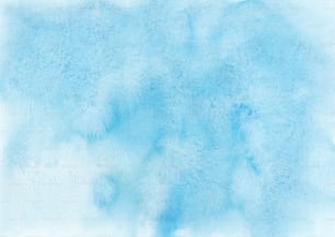 uma pintura em aquarela de um céu azul