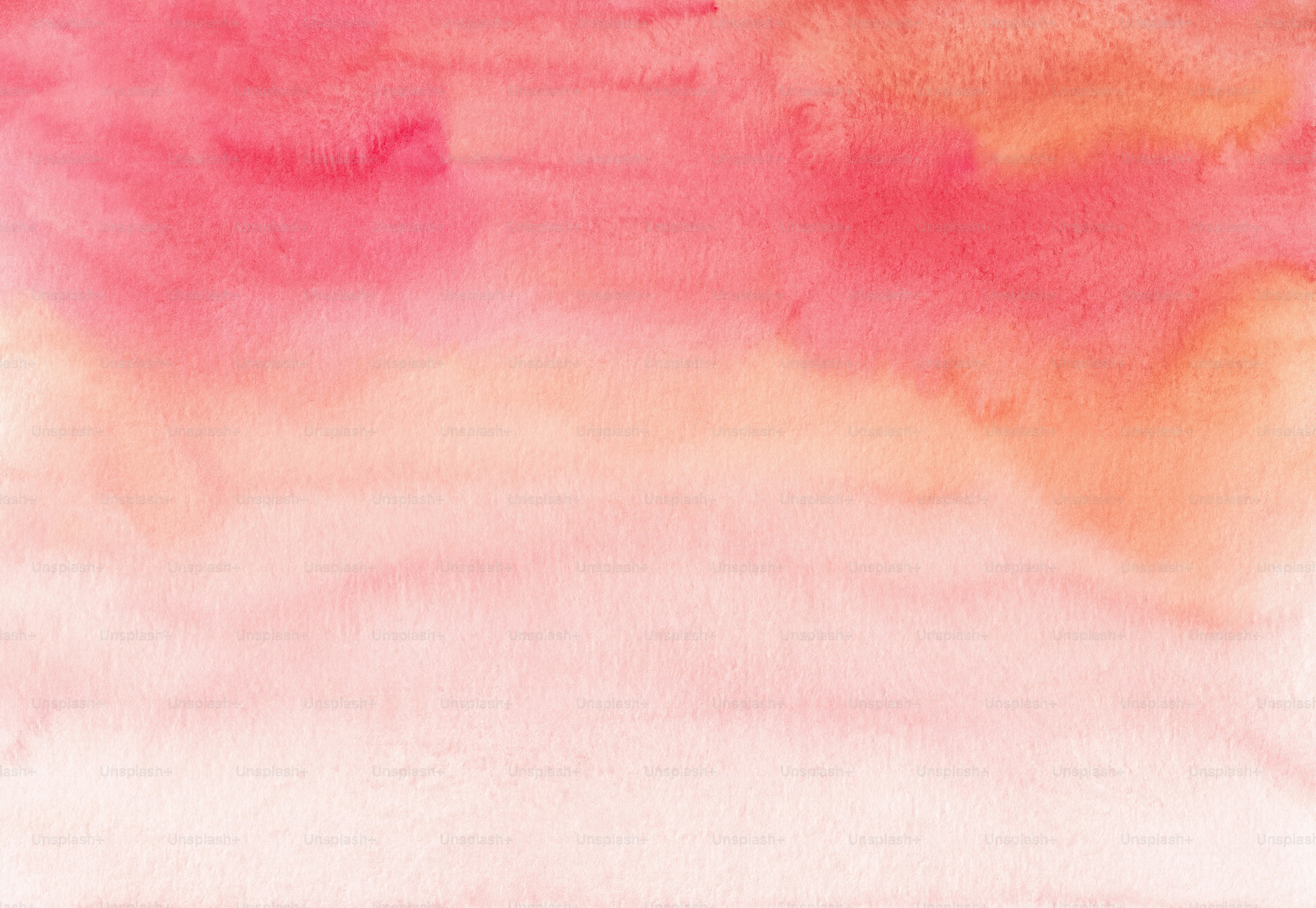 a watercolor painting of a pink and yellow sky