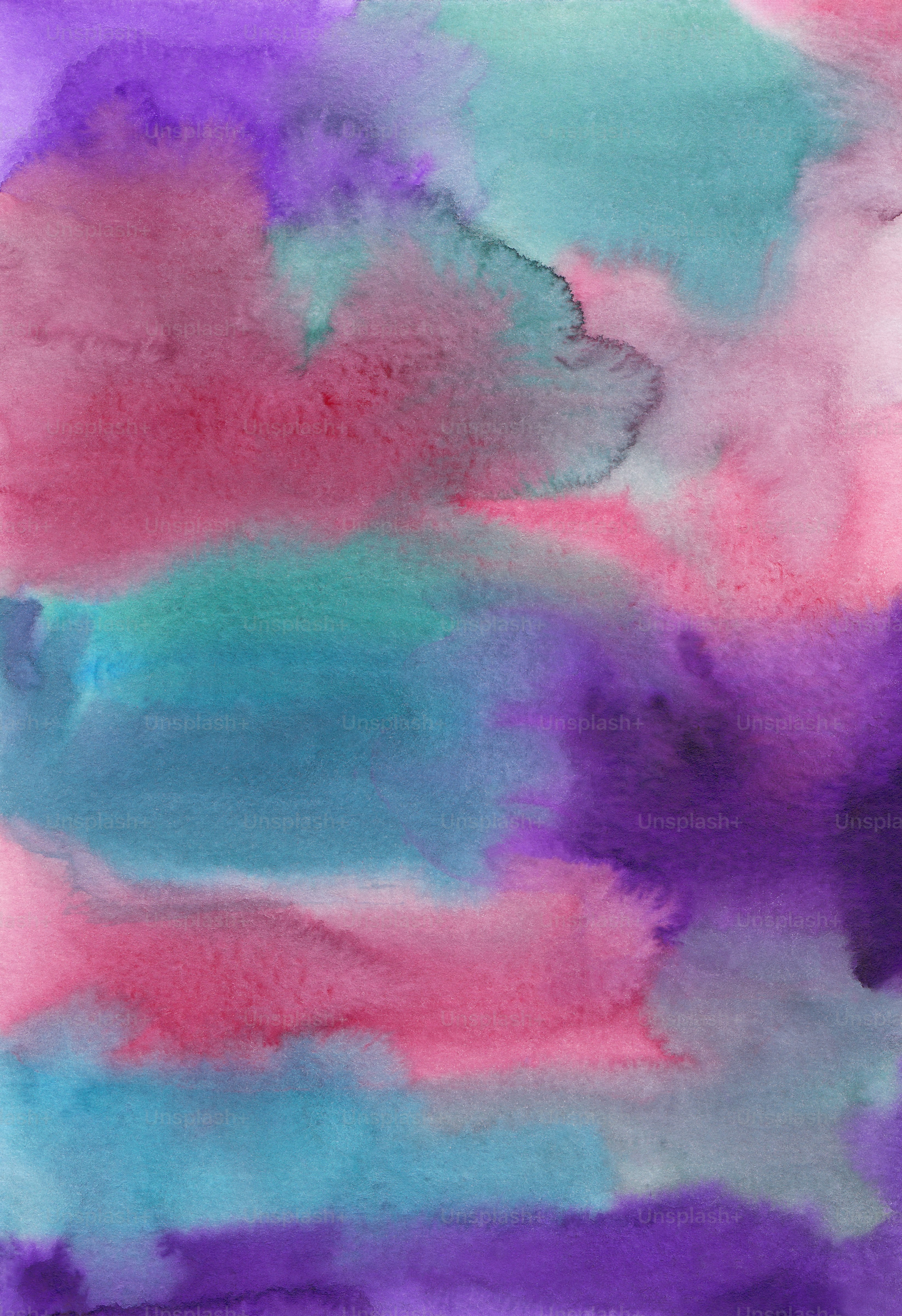 Una pintura con muchos colores