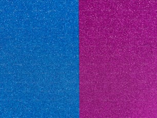 a blue and a pink background with glitter