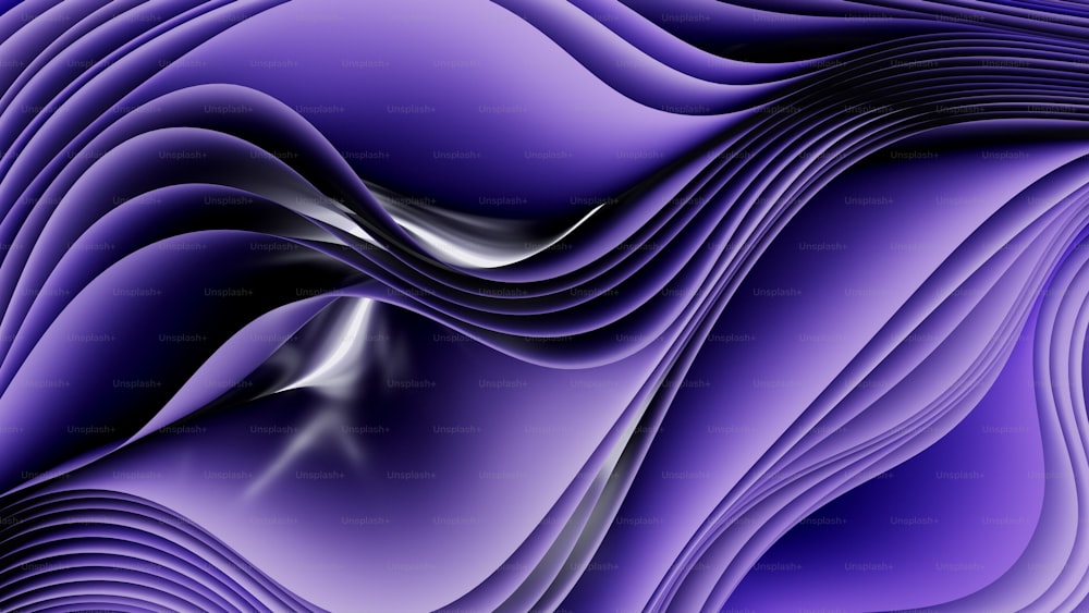 a computer generated image of a purple wave