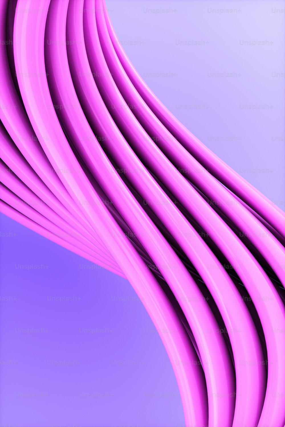 a purple and blue background with wavy lines