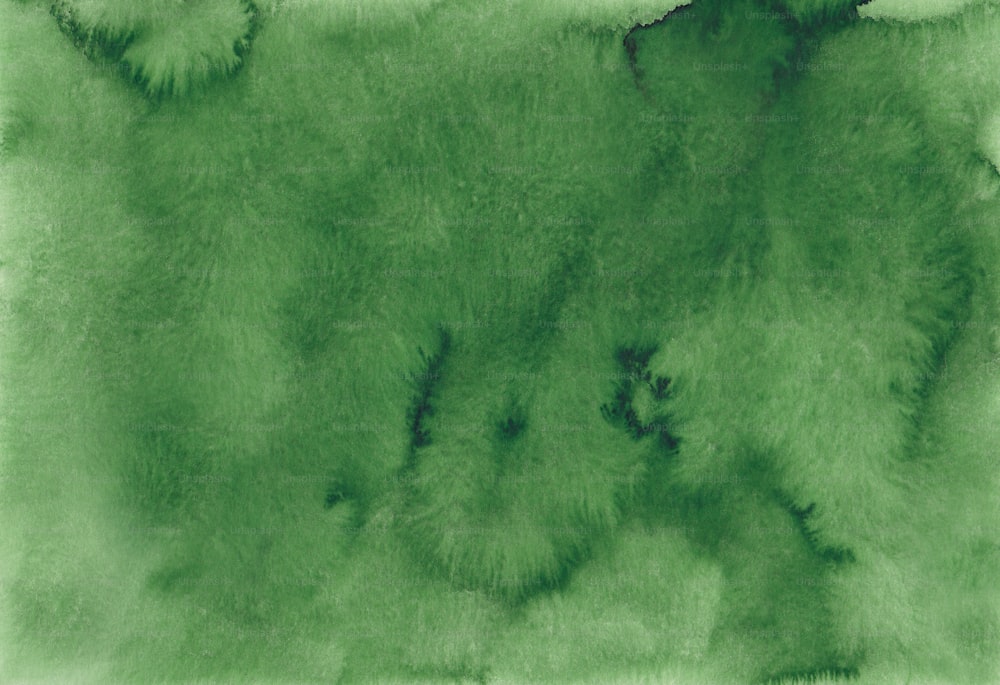 a painting of a green area with trees in the background
