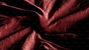 Un primer plano de una tela roja