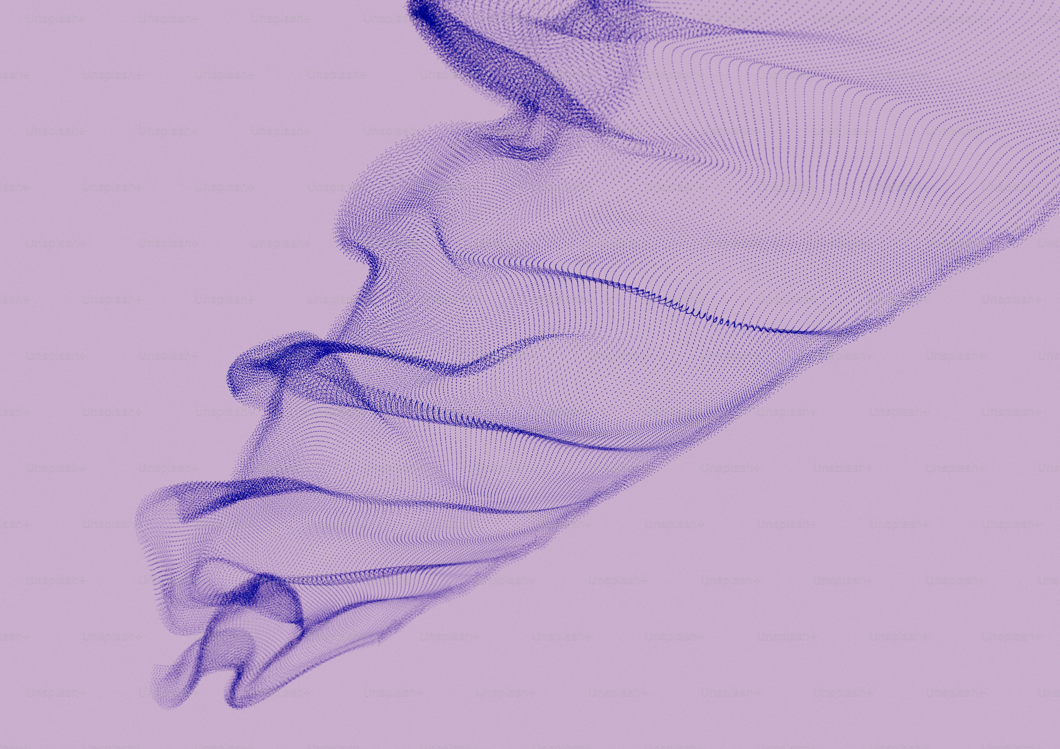 a close up of a purple object with a white background