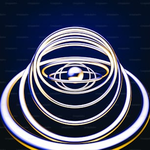 a computer generated image of a spiral of light