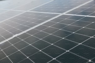 a close up view of a solar panel