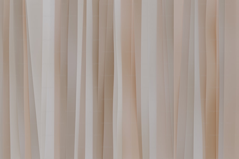 a close up of a curtain with a white background
