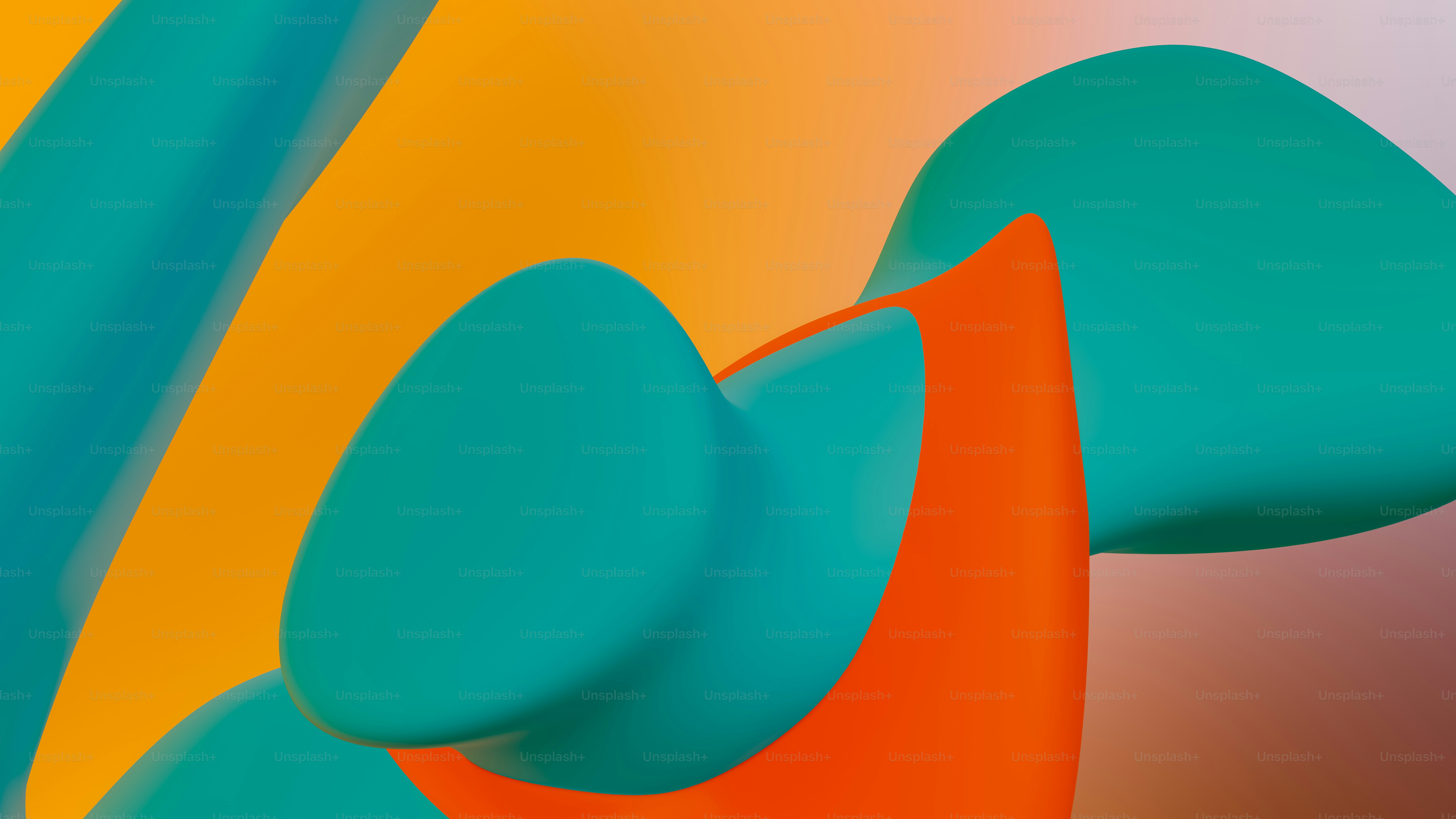 um fundo abstrato multicolorido com formas curvas