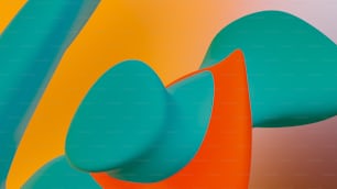 a multicolored abstract background with curved shapes