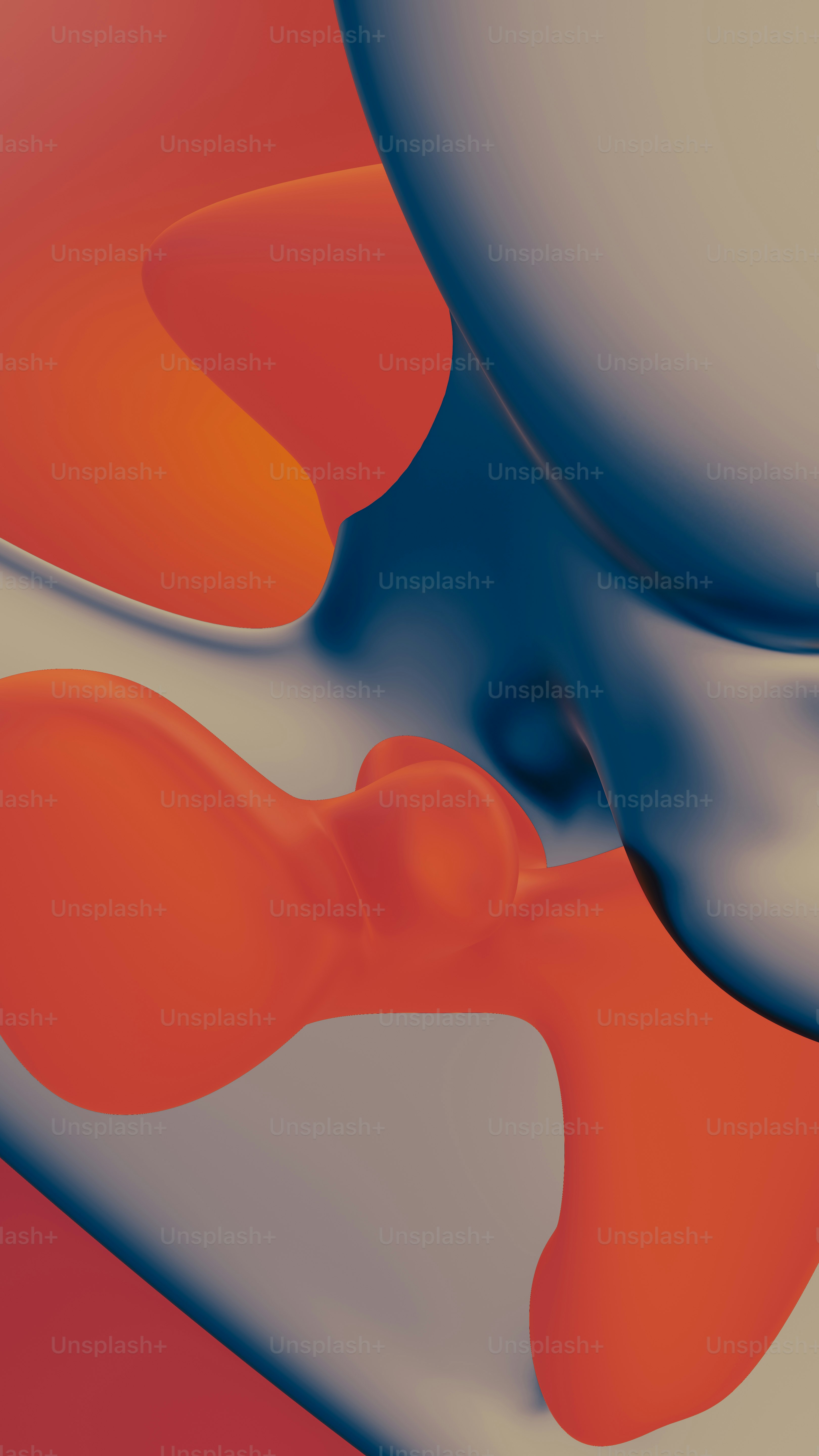 a close up of a red and orange object