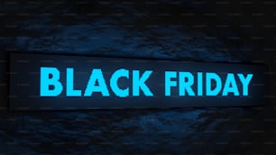 a sign that says black friday on it