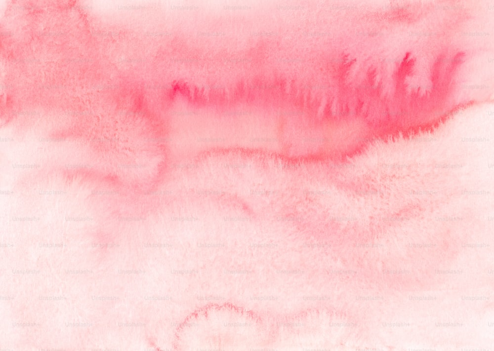 a pink and white painting with a black border