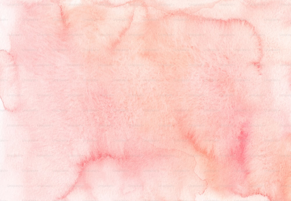 une aquarelle sur fond rose et blanc