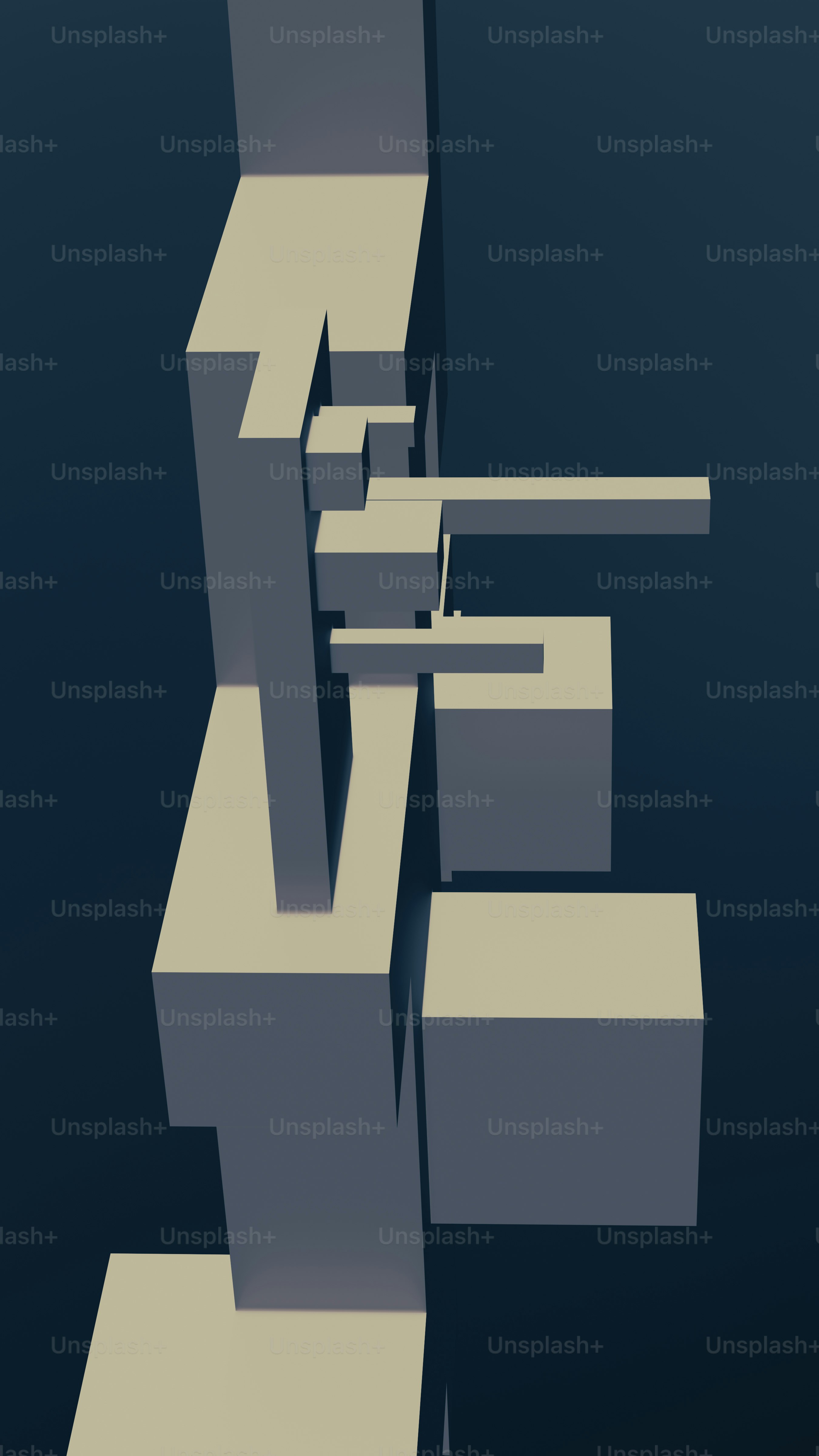 Una imagen generada por computadora de una estructura abstracta