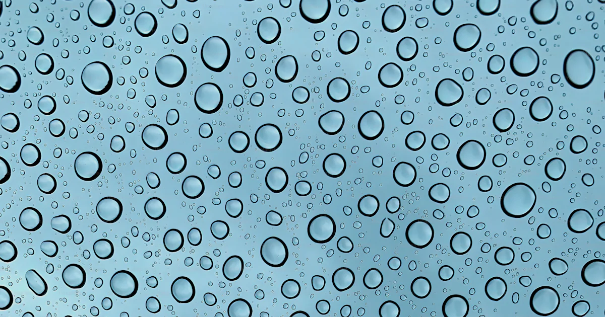 Window Droplets A close up of water droplets on a window photo – Weather forecast Image ...