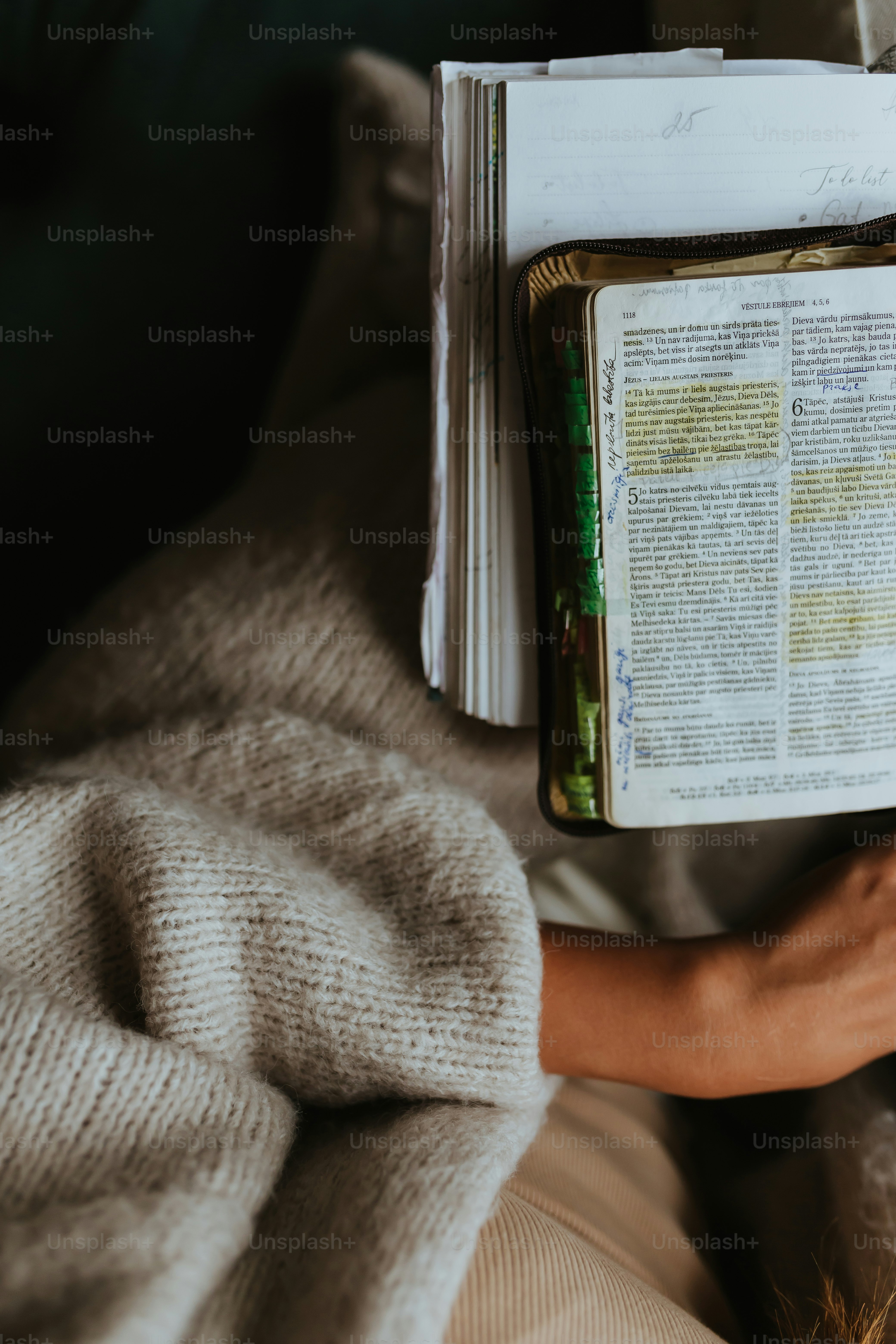 a person holding a book