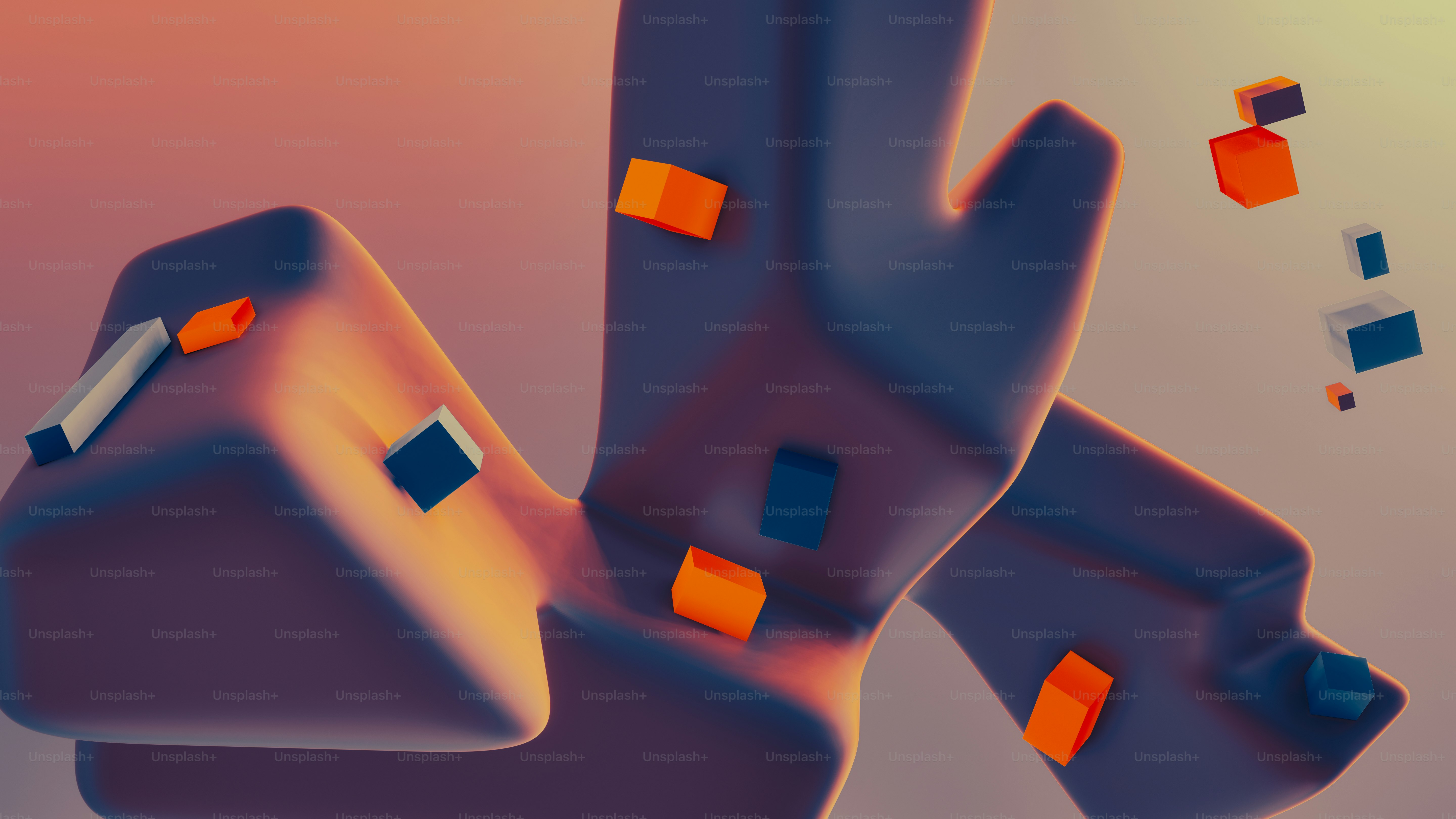 a computer generated image of a hand reaching for something