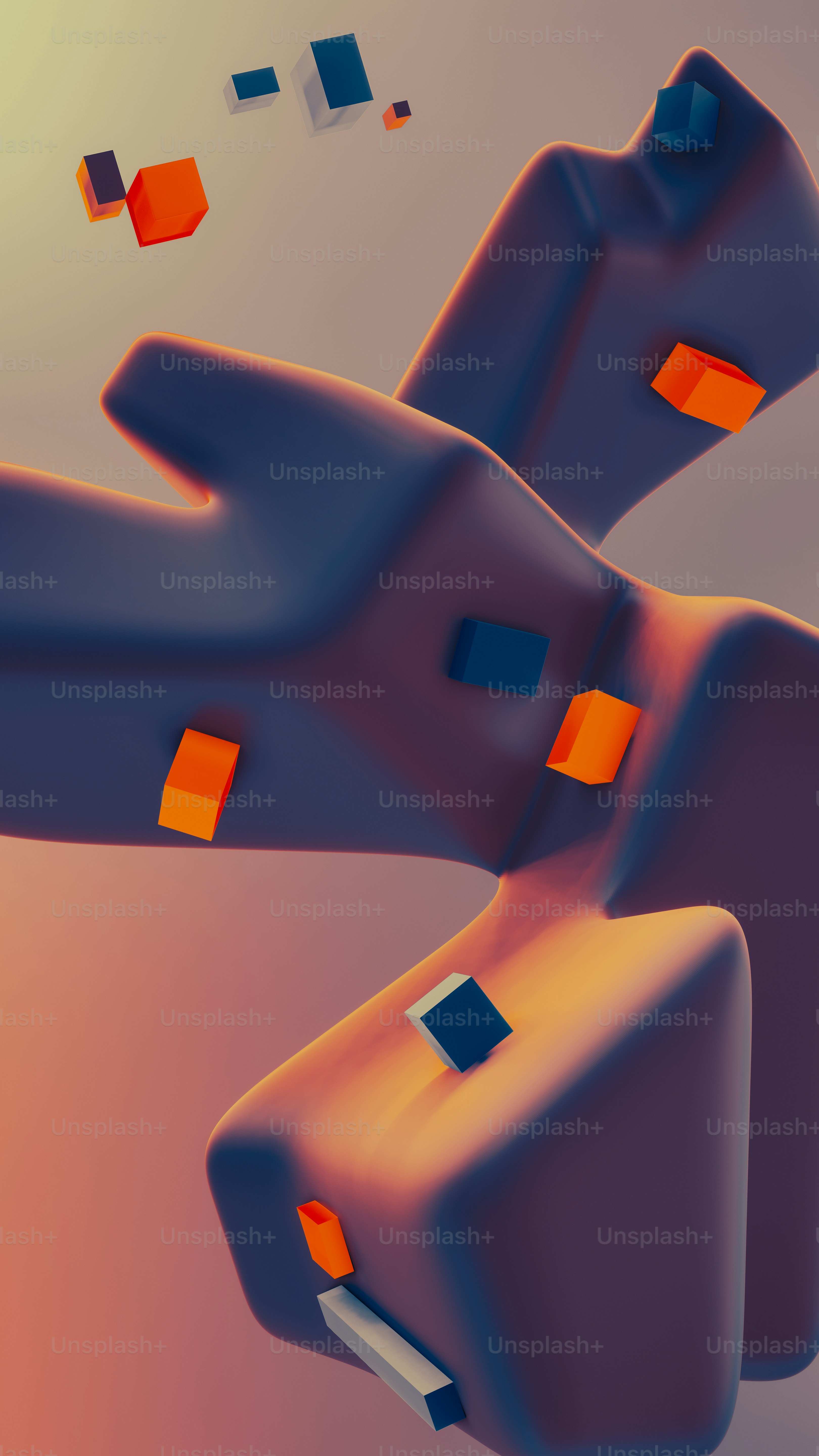 A black and orange abstract background with wavy lines photo – 4k ...