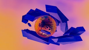 une image stylisée d’une personne dans une sphère
