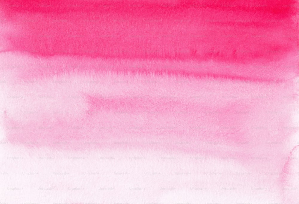 ピンクの空の水彩画