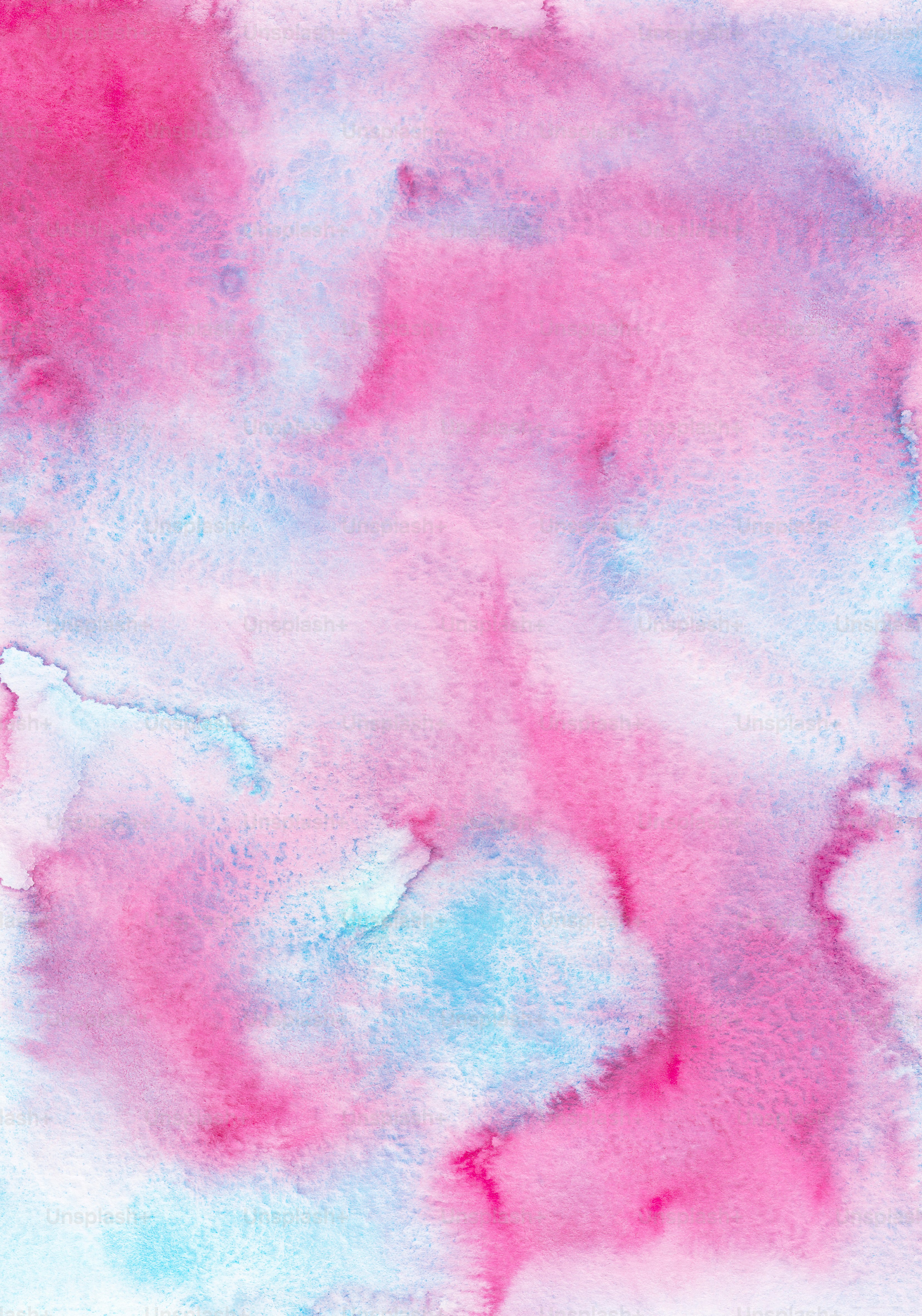 Un acquerello dipinto di rosa e blu foto – Immagine di Texture della carta  su Unsplash, image size:3000x4283