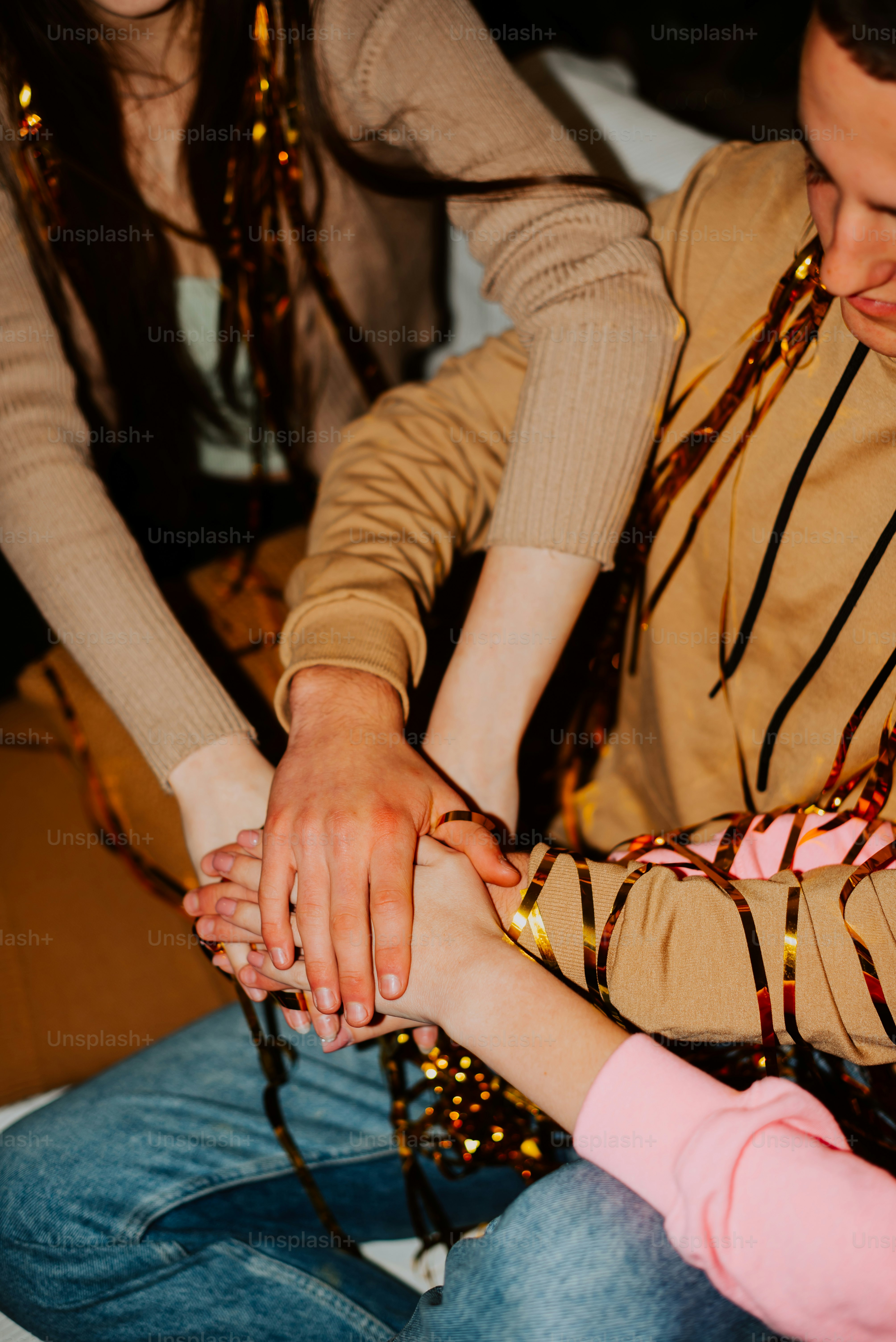 a couple of people that are holding hands