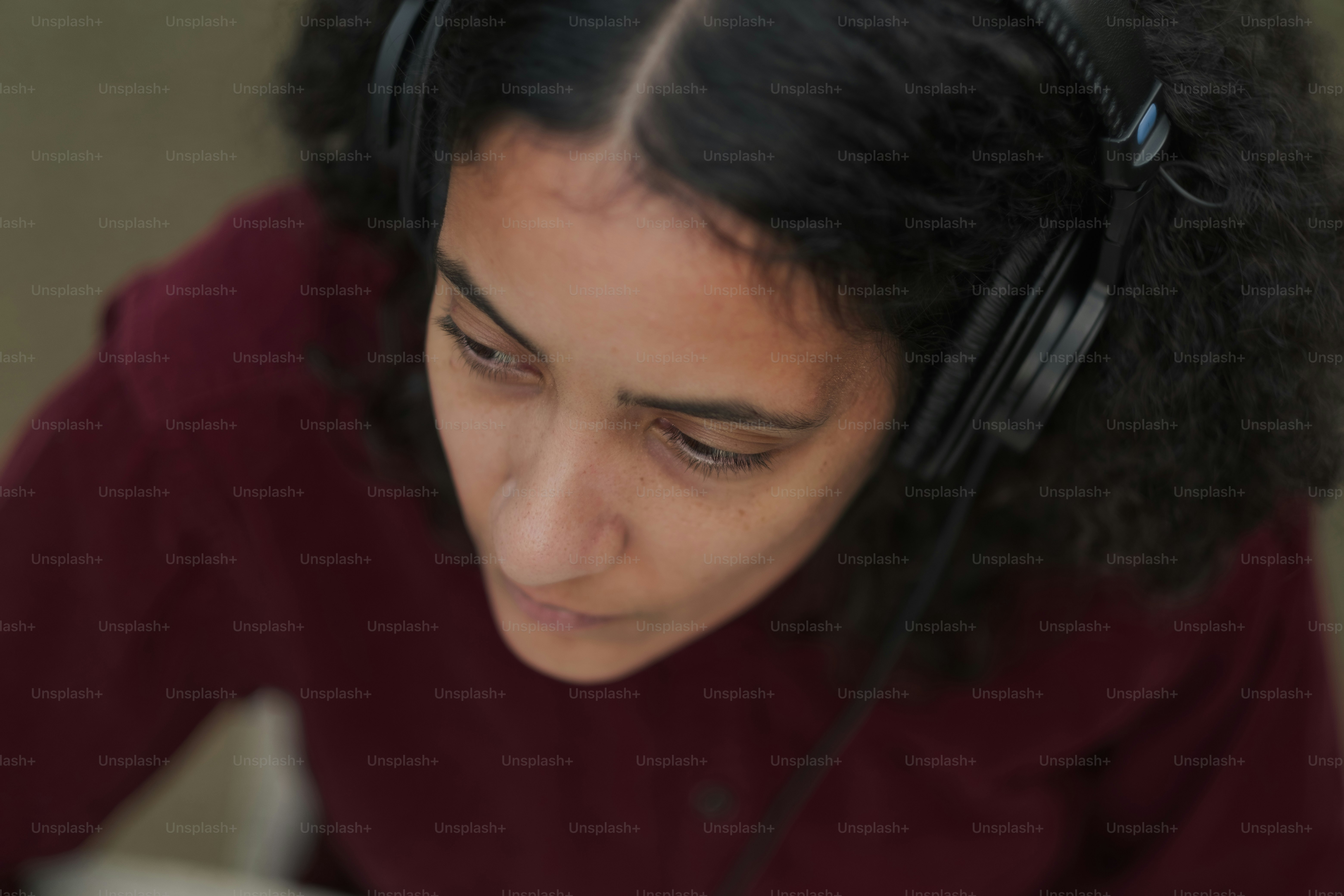 a person wearing headphones