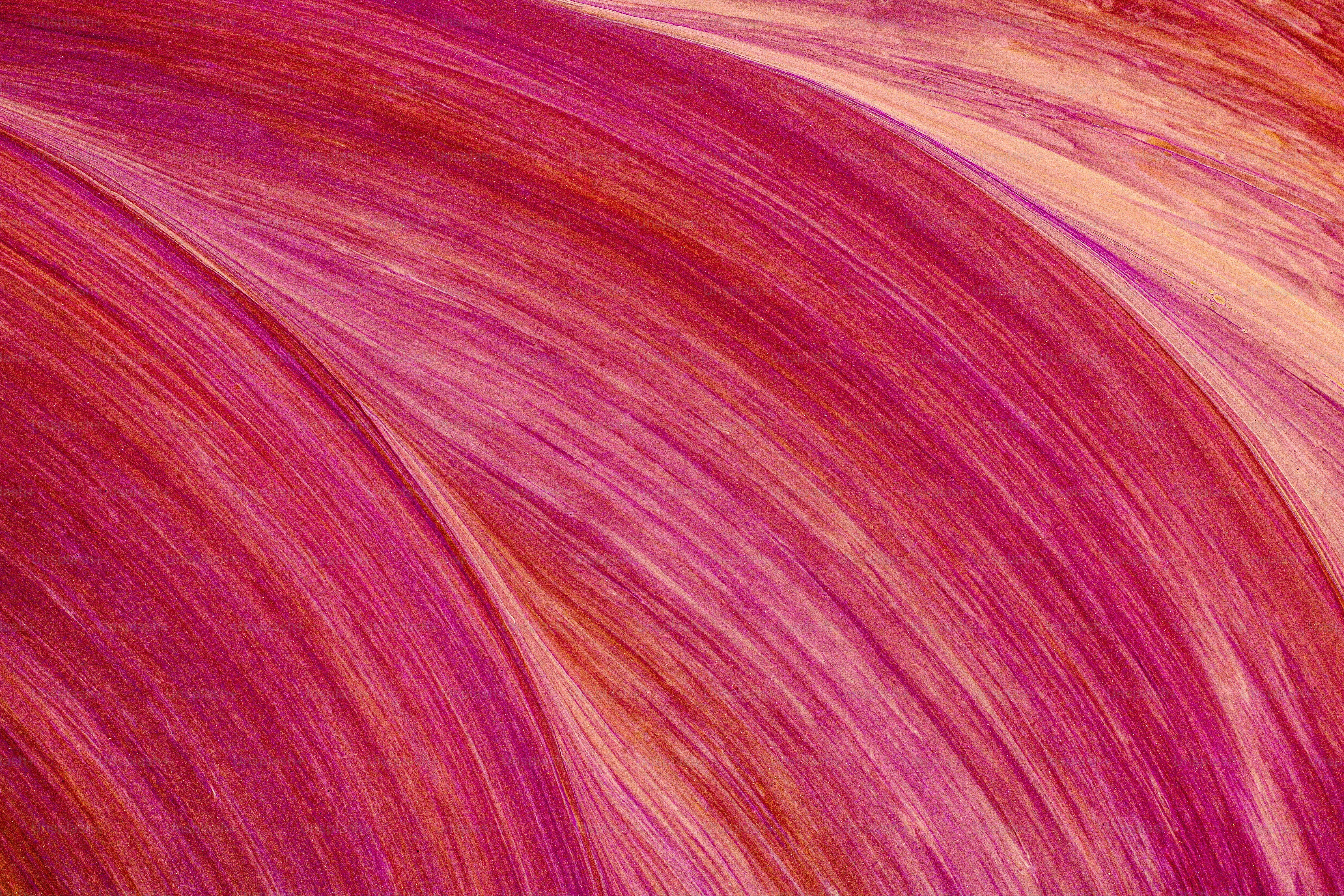 Gros plan d’une chevelure rousse et rose