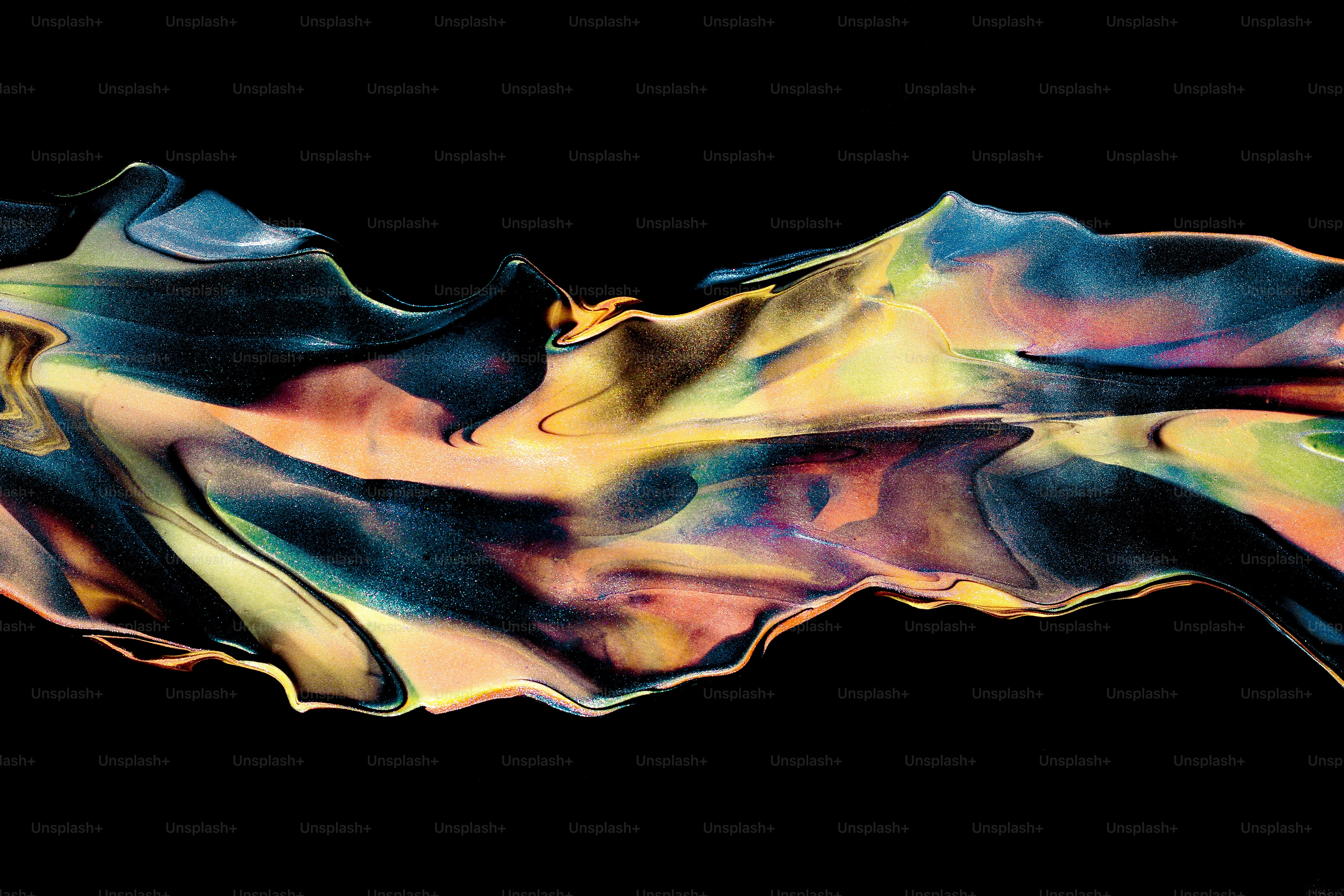 a painting of a leaf on a black background