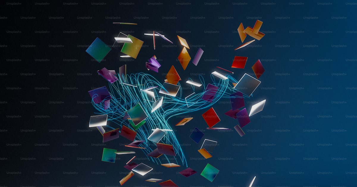 A computer generated image of a bird flying through the air photo ...