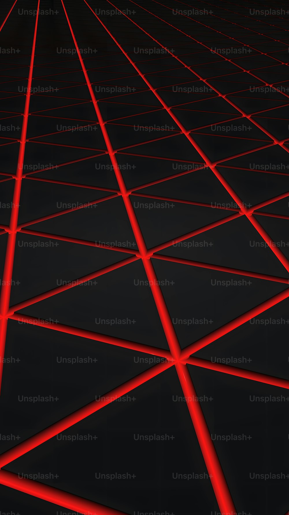 a black background with red lines on it