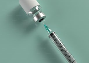 ein medizinisches Gerät, an dem eine Nadel befestigt ist