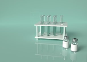 un conjunto de equipos de laboratorio sentados encima de una mesa