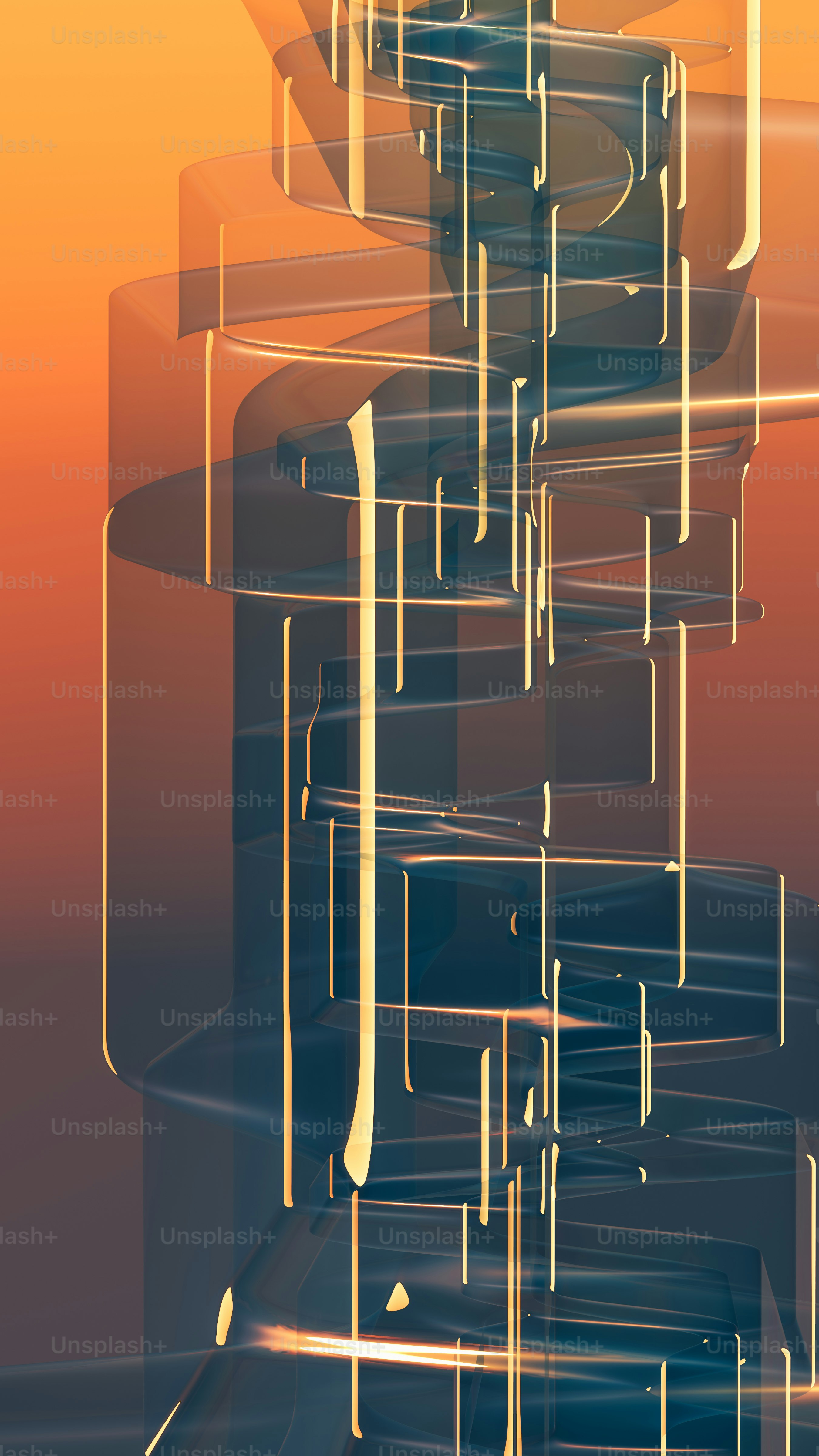 an abstract image of a series of lines