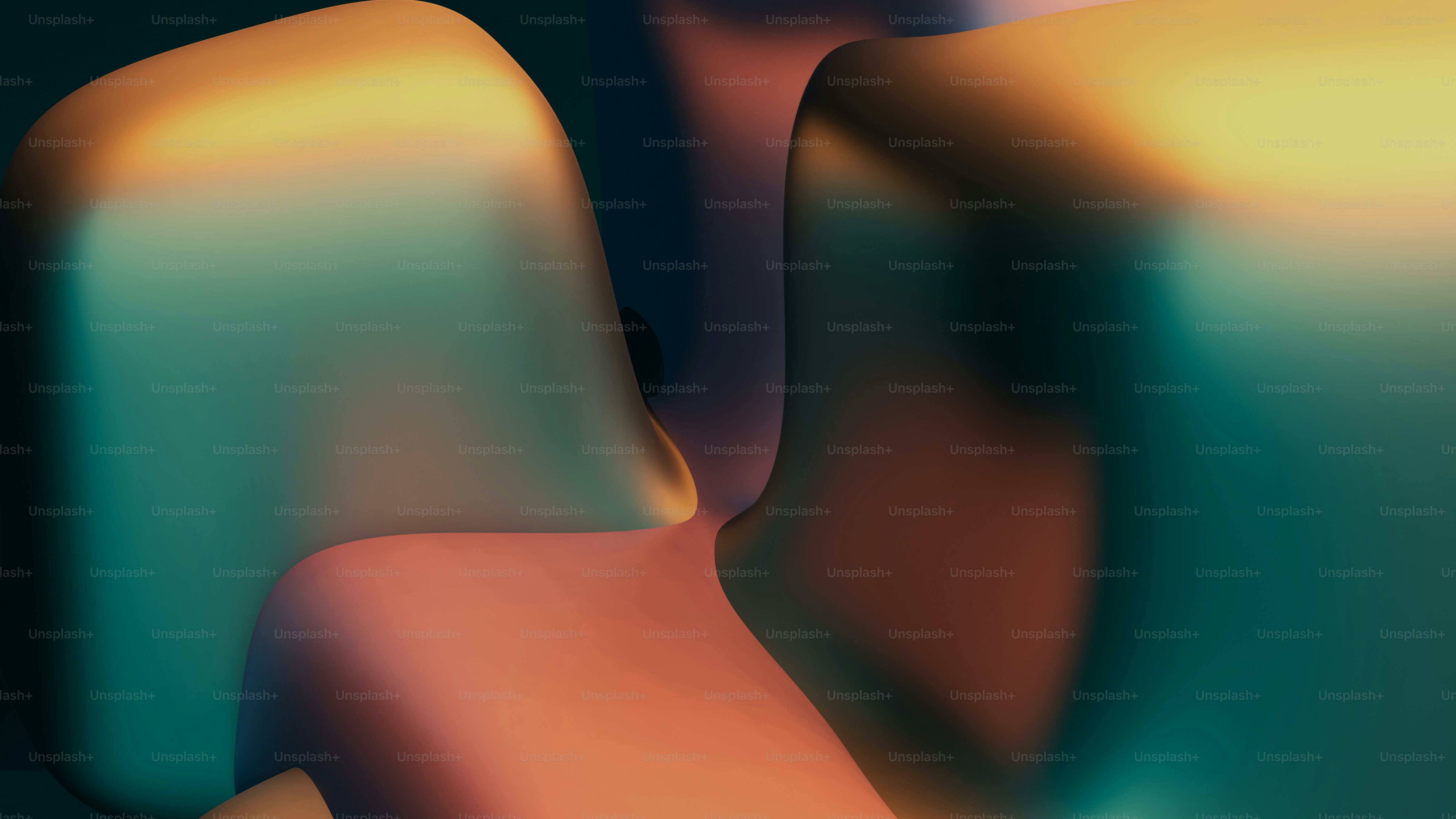 a blurry image of a blue and orange object